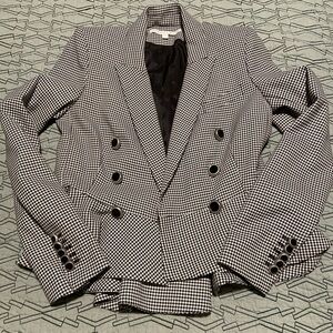 Veronica Beard Rhodora Houndstooth Blazer